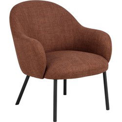 Fauteuil Oranje - Zithoogte 43cm - 70x75x75cm - Rollo