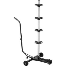 Velgboom mobiel zwart aluminium tot 225mm bandbreedte