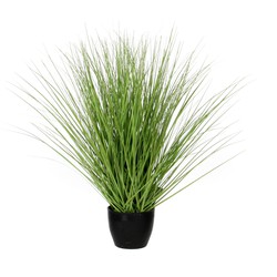 Kunstgras/grasplant kunstplant groen in pot H50 x D40 cm - Kunstplanten