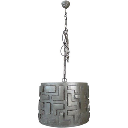 Cilinder Hanglamp 60cm - Antiek Nikkel