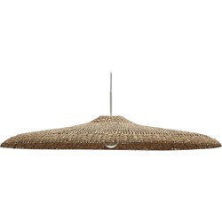 Kave Home - Plafondlamp Cruilles van natuurlijke vezels met natuurlijke afwerking Ø 100 cm