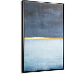 Kave Home - Schilderij Wrigley 60 x 90 cm blauw