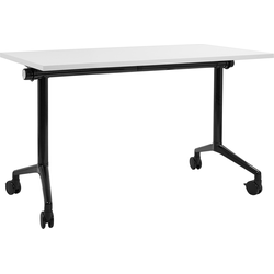 CAVI - Bureau verstelbaar - Wit/Zwart - 120 x 60 cm - Metaal