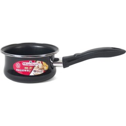 Steelpan/sauspan zwart anti aanbaklaag 16 cm - Steelpannen