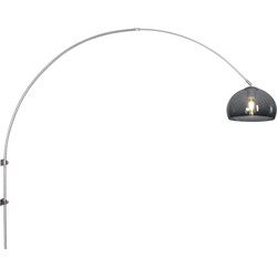 Moderne Wandlamp - Steinhauer - Kunststof - Modern - Klassiek - E27 - L: 135cm - Voor Binnen - Woonkamer - Eetkamer - Zilver