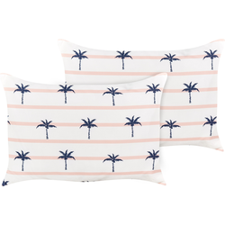 MOLTEDO - Tuinkussen set van 2 - Wit - 40 x 60 cm - Polyester