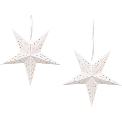 Beliani MOTTI - Wanddecoratie-Wit-Papier