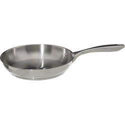 Secret de Gourmet Koekenpan - zilver RVS - Dia 26 cm - Alle kookplaten - Koekenpannen