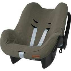 Baby's Only Baby autostoelhoes Maxi Cosi 0+ Breeze - Khaki - 100% katoen - Geschikt voor 3-puntsgordel
