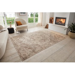 Vintage vloerkleed - Sand Beige - 80 X 200 CM