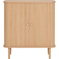 Dressoir Naturel - 80x40x87cm - 2 Deurs - Nikko