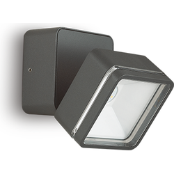 Ideal Lux - Omega square - Wandlamp - Metaal - LED - Grijs