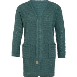 Knit Factory Luna Gebreid Dames Vest - Laurel - 40/42 - Met steekzakken