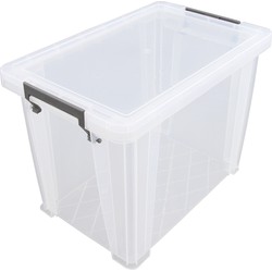 Allstore Opbergbox - 18,5 liter - Transparant - 40 x 26 x 29 cm - Opbergbox