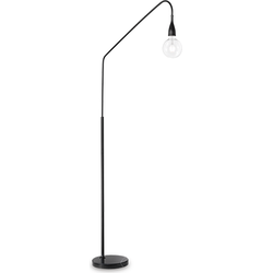 Ideal Lux - Minimal - Vloerlamp - Metaal - E27 - Zwart
