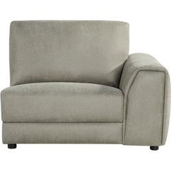 LABEL51 Bank Tivoli - Taupe - Micro Suede - 1,5-Zits Arm Rechts Voorstaand