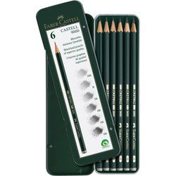 Faber Castell FC-119063 Potlood 9000 Bliketui A 6 Stuks