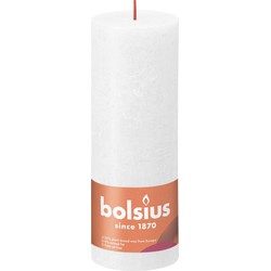 3 stuks - Stompkaars Cloudy White 190/68 rustiek - Bolsius