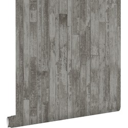 ESTAhome behang vintage sloophout planken vergrijsd bruin taupe - 53 cm x 10,05 m - 128839