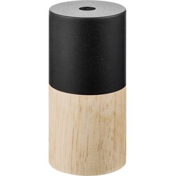 home sweet home combi fitting rond E27 - zwart / hout