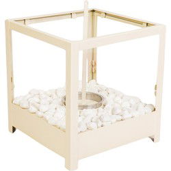 Table Burner - Square - Sand - 20x20x20,5cm