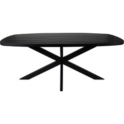 Kick eettafel Dane - 180cm - Zwart