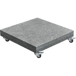 Special Hawaii granieten parasolvoet - 150 kg - space grey-verrijdbaar