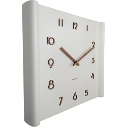 Wall Clock Sole Squared Raised Rim