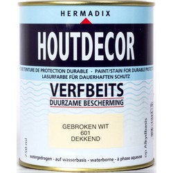 Houtdecor 601 gebroken wit 750 ml - Hermadix