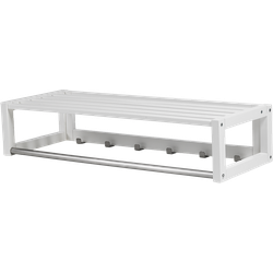 Confetti kapstok met hoedenplank wit - 80 cm