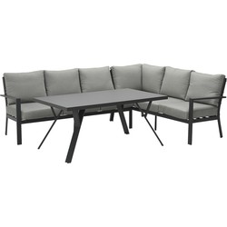 Garden Impressions Senja loungedining set 3-delig rechts - donker grijs