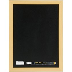 Zwart krijtbord/schoolbord met 1 stift 40 x 60 cm - Krijtborden