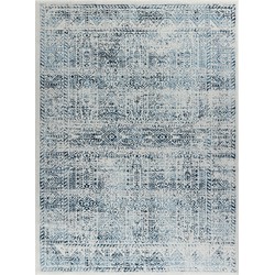 Vintage Oosters Tapijt DANIA - Blauw/Wit - 200x275 cm