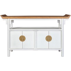 Fine Asianliving Chinees Dressoir Sneeuw Wit B143xD37xH87cm