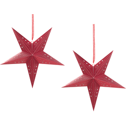 Beliani MOTTI - Wanddecoratie-Rood-Papier