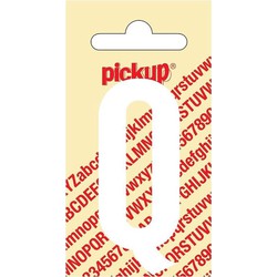 Plakletter Nobel Sticker witte letter Q - Pickup