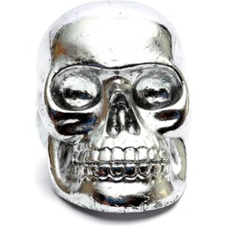 The Resin Skull Head Silver L