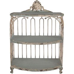 Clayre & Eef Wandkast 38x23x55 cm Groen Metaal