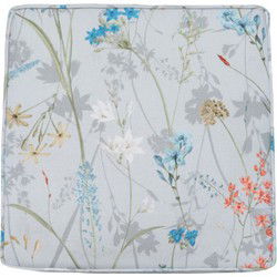 Luxe zitkussen ca. 40x40 cm Donna azure canvas Eco plus natural outdoor finishing (4 stuks)