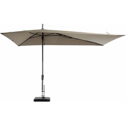 Stokparasol asymetriq sideway 360x220 cm taupe zonwering - Madison