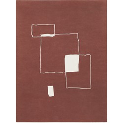 Kave Home - Evilda vel rood papier 42 x 56 cm