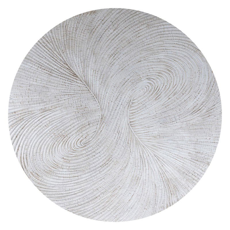 PTMD Wandpaneel Wiktor - 180x3x180 cm - MDF - Wit - 