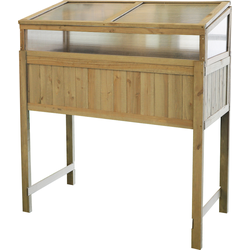 HIXA Kweekbak - op poten - Moestuin - met Deksel - voor Zaden & Planten -120x54x120cm - Hout