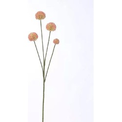 Kugeldistelzweig Rosa 56 cm große Kunstpflanze - Buitengewoon de Boet