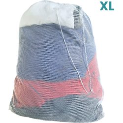 Nordix Waszak Groot XL - 60 x 90 CM - Wit - Treksysteem - Trekbandsluiting - Polyester - Wasnet - Laundry bag