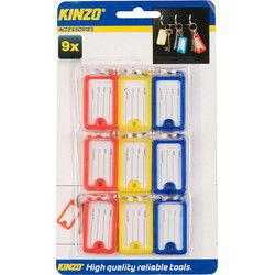 Kinzo Sleutelhanger naamplaatje 9 delig