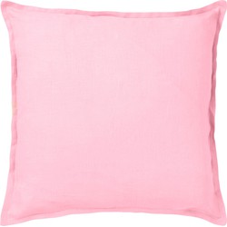 Dutch Decor LINNEN - Kussenhoes 45x45 cm - roze - pasteltint - 100% linnen - Dutch Decor