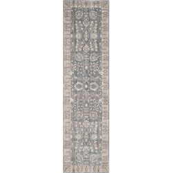Safavieh Craft Art-Inspired Indoor Woven Area Rug, Valencia Collection, VAL118, in Dark Grey & Light Grey, 69 X 244 cm