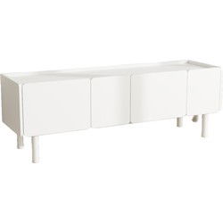 Tv-meubel Wit Metaal - 160x45x55cm - Bera