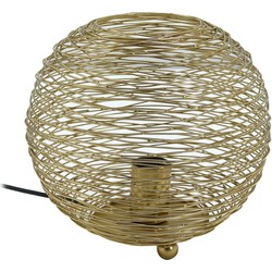 PTMD Andres Gold iron table lamp round wired design S